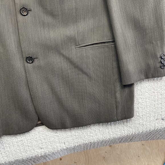 HUGO BOSS Jacket Blazer Einstein's / Omega 52 EU Grey / Green Sports Coat Wool - Picture 5 of 16